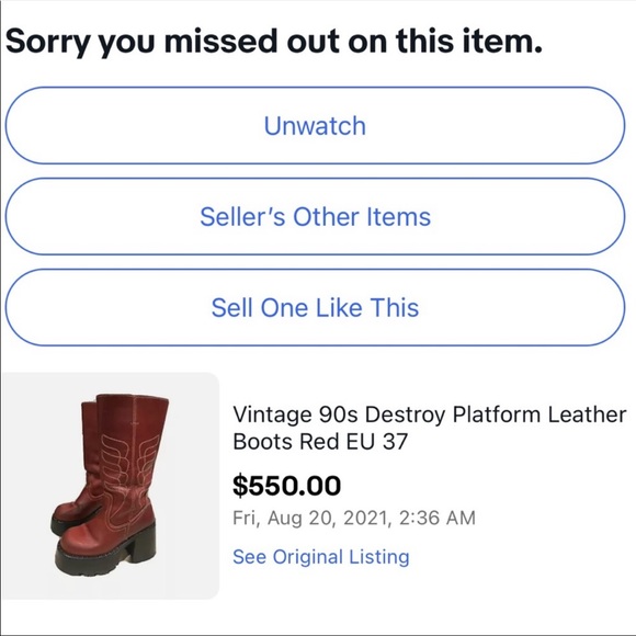 SOLD FRYE Dorian Vintage Y2K Platform Chunky Heel Sole Zippered Brown Boots, 9 - Picture 12 of 14